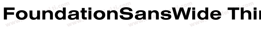 FoundationSansWide Thin 语言英文字体转换